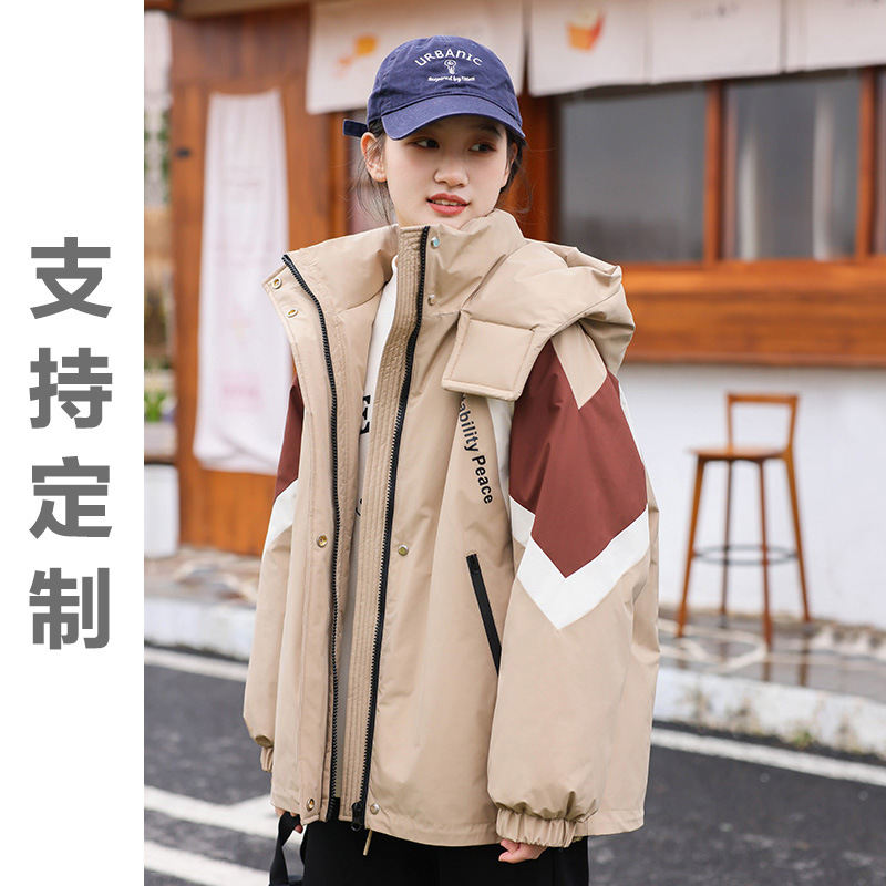 羽绒服大童新款冬季2023初高中学生外套加厚少女孩防水青少年W360