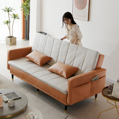 多機能折りたたみソファベッド、二人用、モダン、シンプル、シングル、リビングルーム、賃貸住宅、折りたたみベッド、怠惰な小さなアパート
