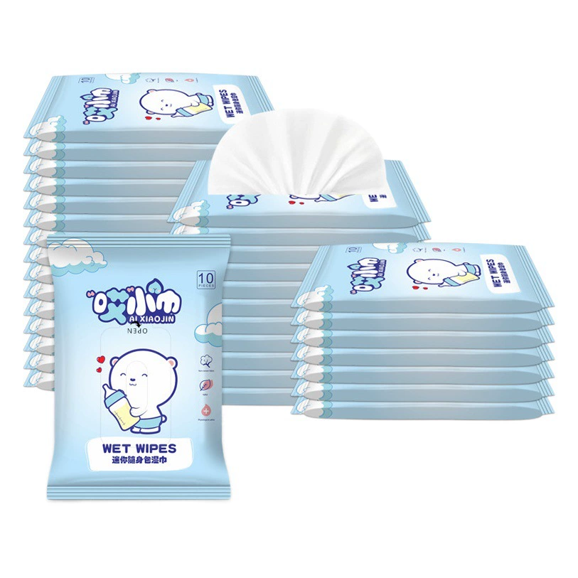 Маленькое полотенце, 10 шт., Влажные салфетки, детские Семейные влажные салфетки для студентов, легко носить с собой, семья, уход за взрослыми, цельная доставка