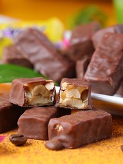 Russian imported Kekoe leisure nut-filled candy, sweet candy KDV peanut chocolate candy, New Year snacks