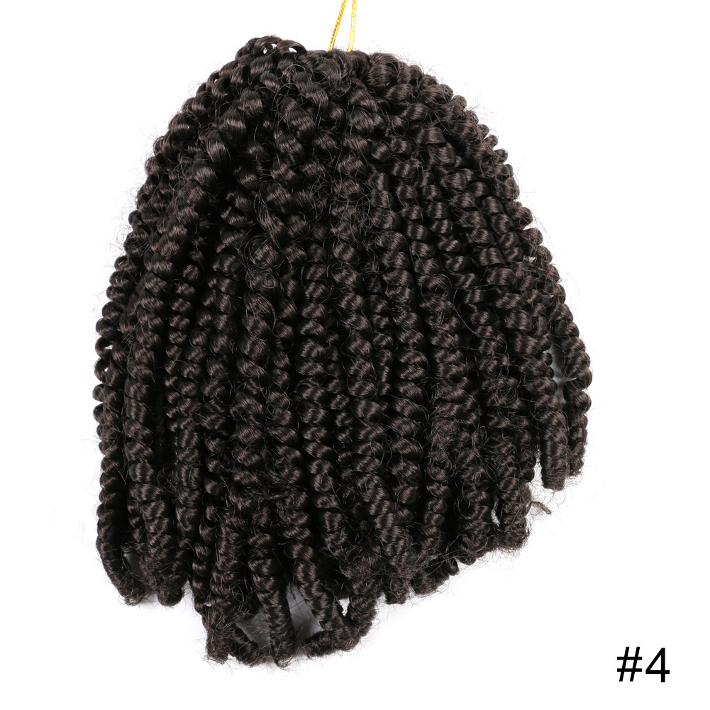 Περούκα από χημικές ίνες κροσέ μαλλιά Spring Twist Μαλλιά μικρά ανοιξιάτικα αφρικανικά dreadlocks Passion Twist_voghion.com