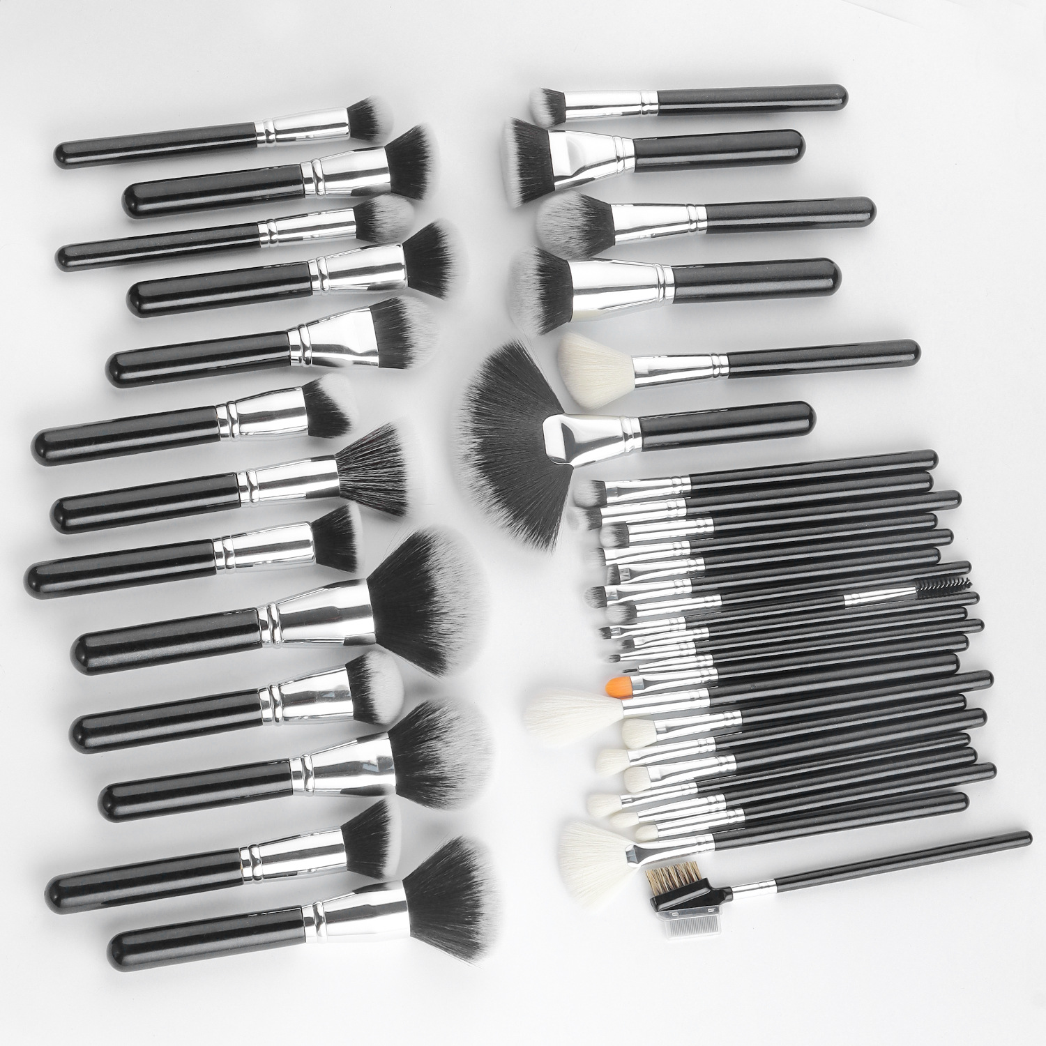 Sombra solo cepillo de maquillaje de alta calidad grande cepillo suelto cepillo de La Fundación cepillo de sombra de ojos cepillo en forma de abanico belleza