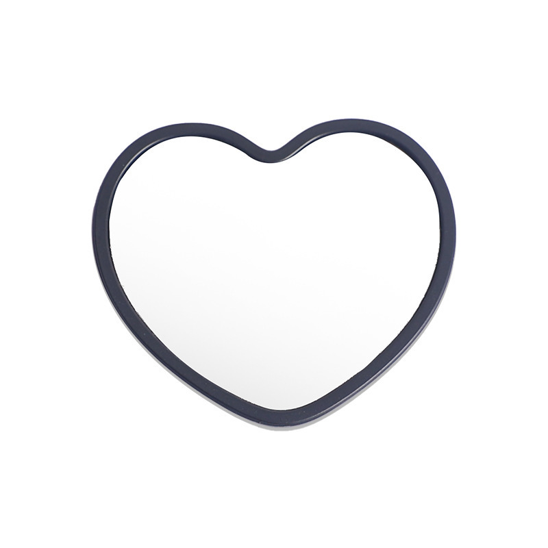 Espejo pequeño de rosa, espejo de maquillaje de doble cara para niñas, espejo plegable portátil, mini espejo de aumento abatible, espejo cuadrado