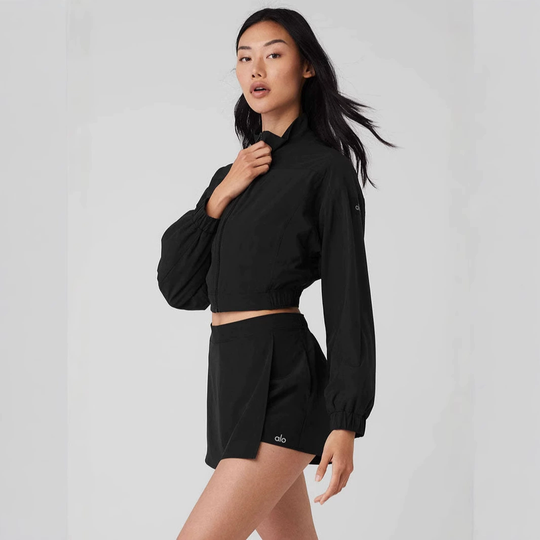 Тонкая спортивная дорожная куртка для занятий в спортзале, для отдыха, на осень, свободного кроя, с высоким воротником