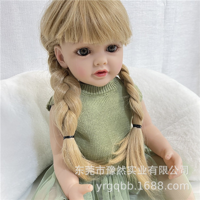 55 centimeter golden Long Rebirth a doll take a shower simulation baby girl Toys Doll Selling