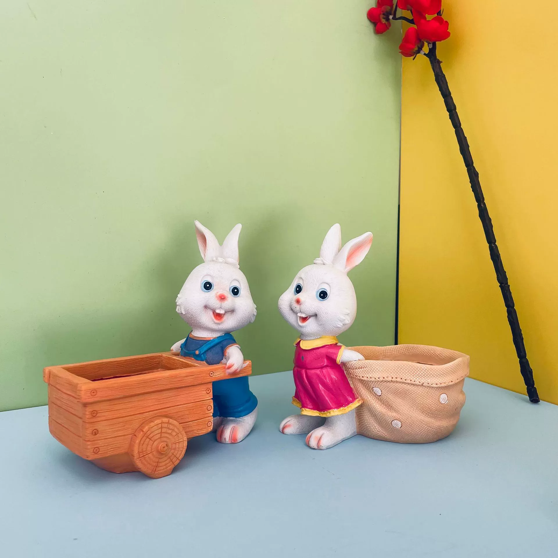 Творческий мультяшный набор из плоти смолы животных