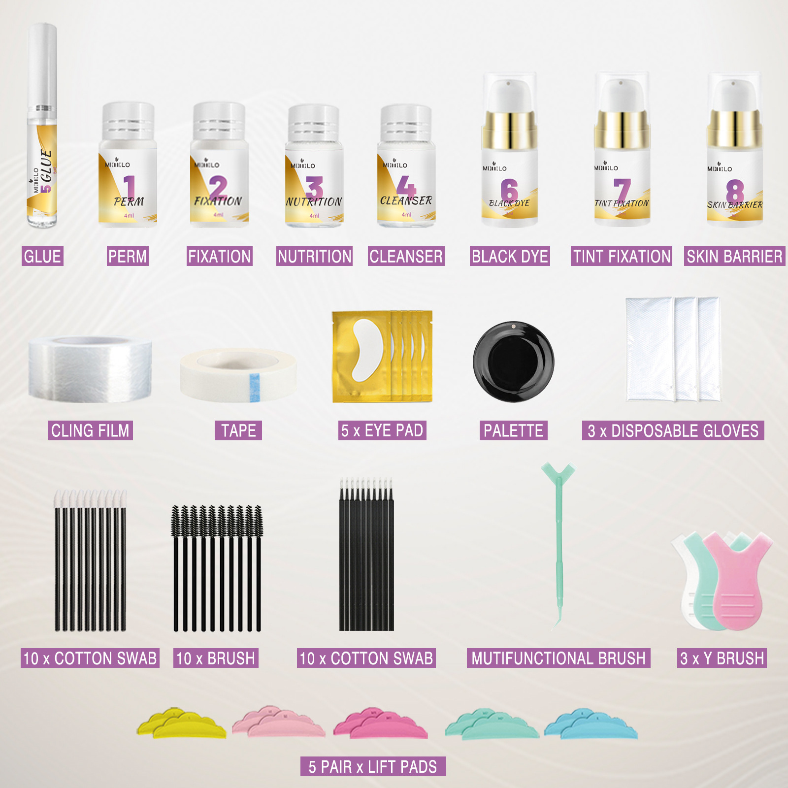 Simple set for eyelashes, (Cross-border trading)