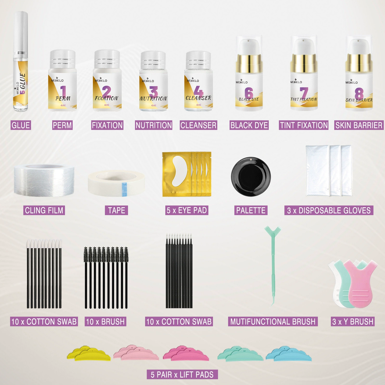 Simple set for eyelashes, (Cross-border trading)