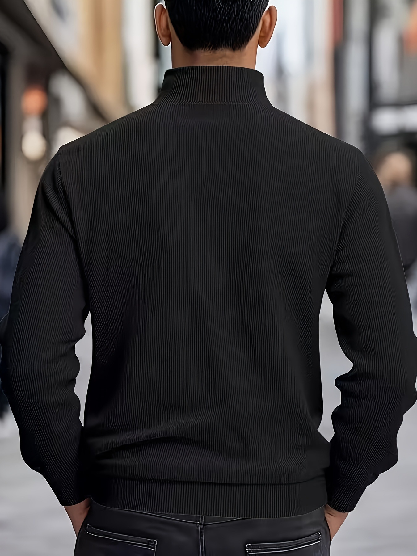 Men's Heavyweight Corduroy Jacket - American Style Stand Collar Multi-Pocket Casual Coat For Autumn_viptrois.com