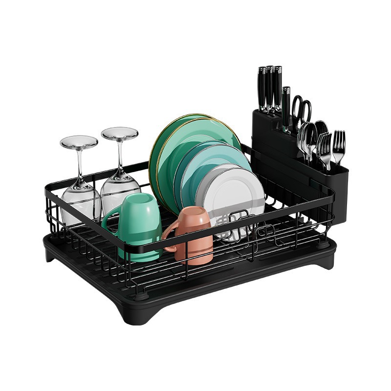 Estante de drenaje para el hogar, estante de almacenamiento de platos, encimera, vajilla multifuncional, almacenamiento de platos, armario, estante para fregadero, estante