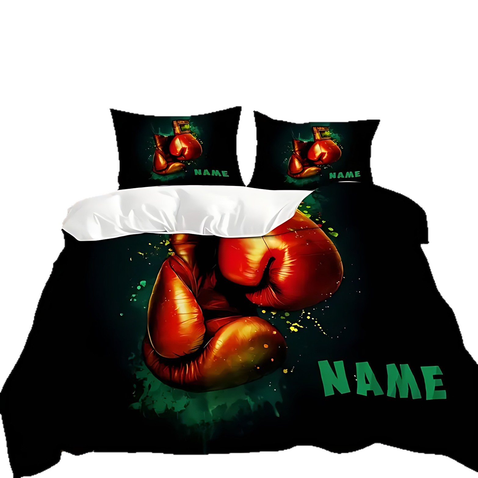 TEMU / JIT Boxeo temático impresión digital 3D colcha