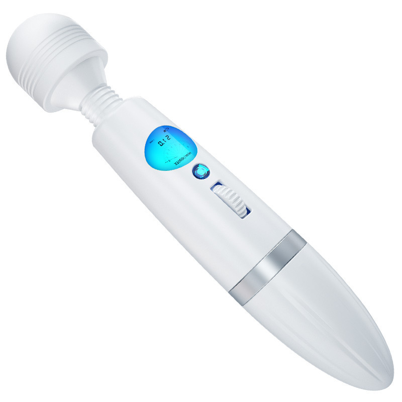 Vibrator eléctrico AV varilla de cristal líquido torácico varilla de masaje masturbadora femenina orgasmo adulto artículos sexuales