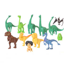 蛋糕装饰卡通恐龙侏罗纪森林摆件儿童情景生日甜品台场景插件配件