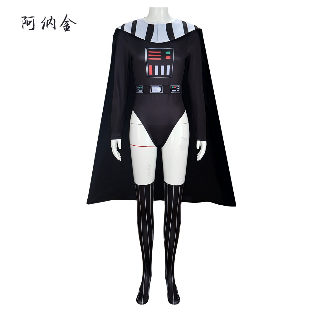 S-Anakin Skywalker cos костюм Дарт Вейдер косплей ролевой костюм комбинезон