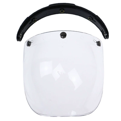 Bubble lens motorcycle helmet lens three-button lens battery car helmet lens wholesale single shot without postage (Dəbilqə (Kaska) aksesuarları) - transparent-including-bracket