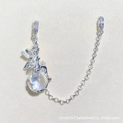 Zərgərlik ara hissələri – Fairy Goddess Pendant Spacer Beads - bright-silver-white-elf-goddess-0-chain-terms