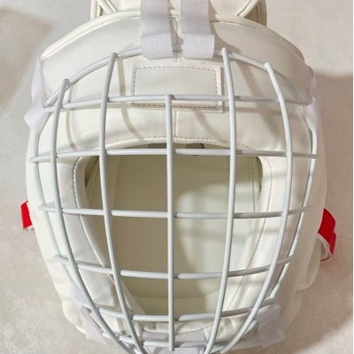 Karate Boxing Helmet with Iron Mesh Face Shield for Adults and Children, Boxing and Martial Arts Head Protection Gear, Training Fighting Set, Anti-Collision