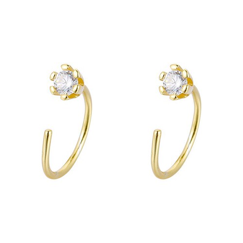 Exquisite, small and simple diamond earrings, female niche daily all-matching commuting earrings, 2025 new style, popular ear bone nails