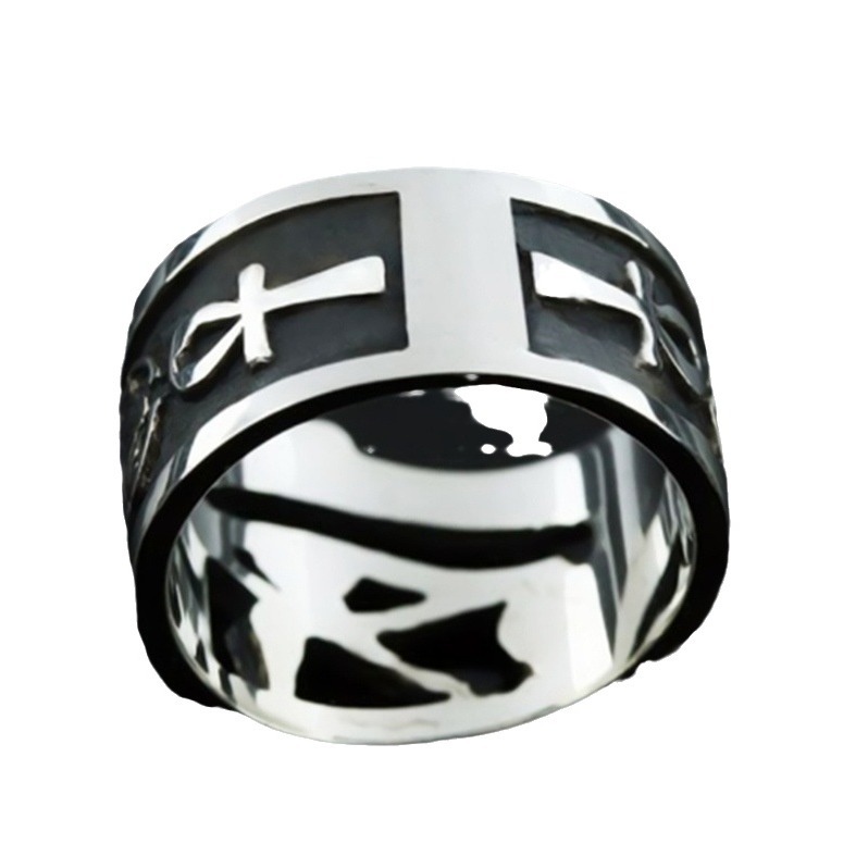 Haiyi wish hot sale mysterious retro eyes alloy Masonic ring factory direct sale wholesale