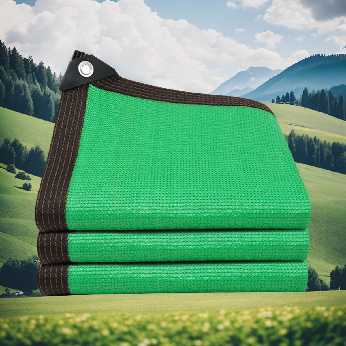 Зеленая шестиниточная подшивка + петлицы + усиленные углы/кв.метр