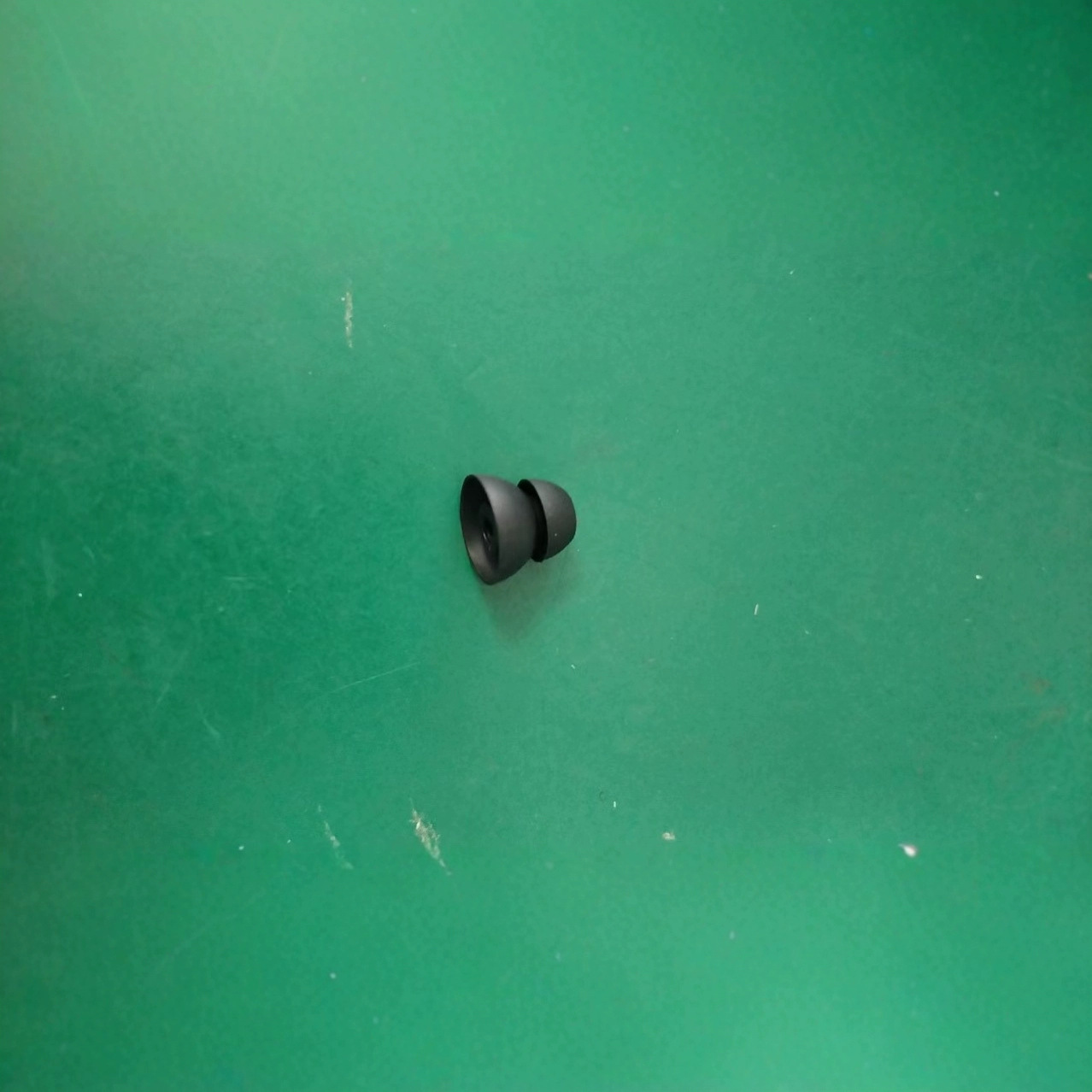 (2개) 워키 토키 헤드셋 공기 덕트 교체 고막 이어캡 실리콘 더블 레이어 블랙 귀마개 10 개