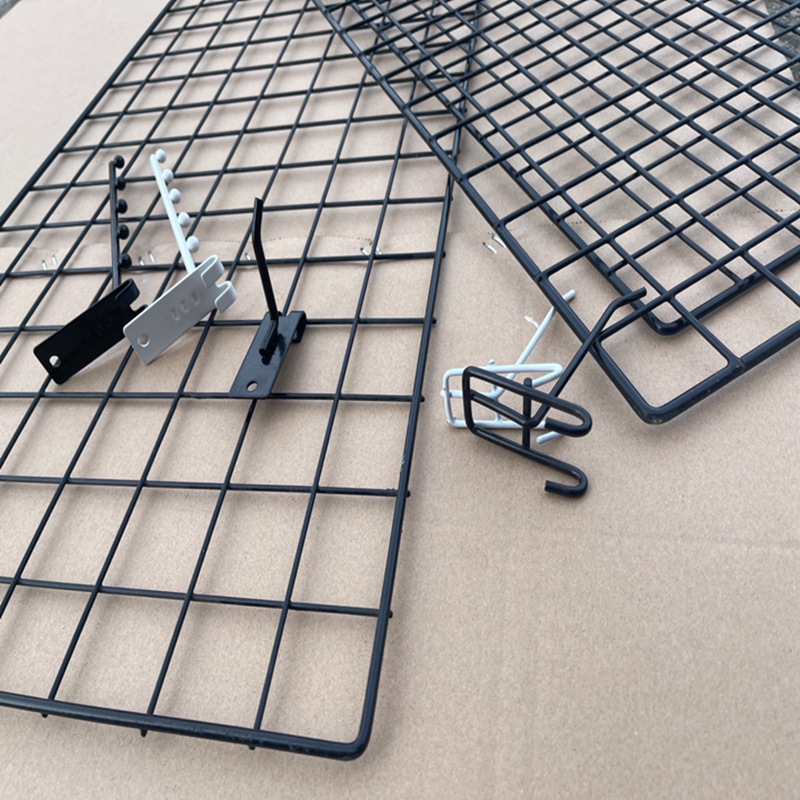 Thick Gloves, Socks, Mobile Phone Accessories Storage Grids, Wire Mesh Shelves, Street Stall Product Displays, Wall-Mounted Mesh Racks