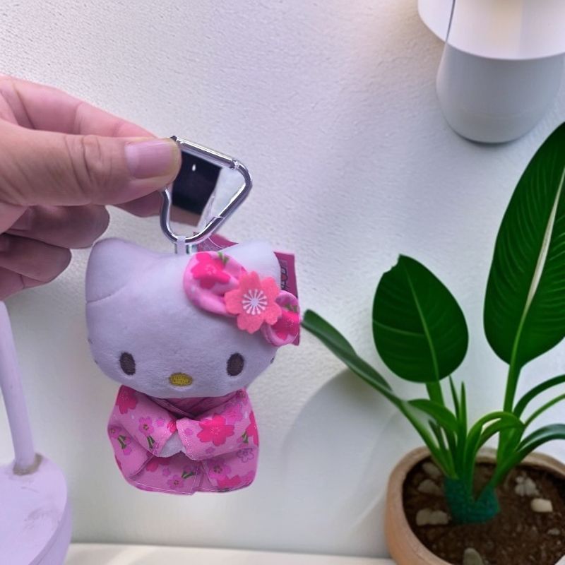 日式樱花和服哈喽kt包包挂件可爱玩偶书包少女心玩偶毛绒挂件娃娃|undefined
