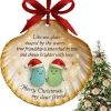 Seashell sea glass friendship decoration