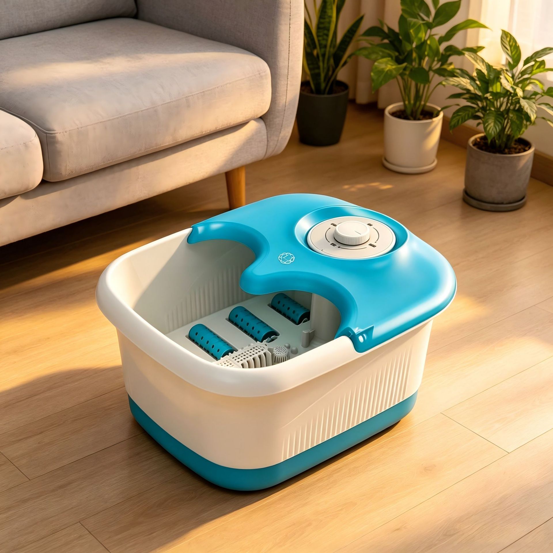 Aparatos eléctricos de baño de pies a temperatura constante, cubos de remojo de pies, lavabo de pies de calefacción inteligente, masaje de pies portátil, lavabo de pies de salud transfronterizo image 5