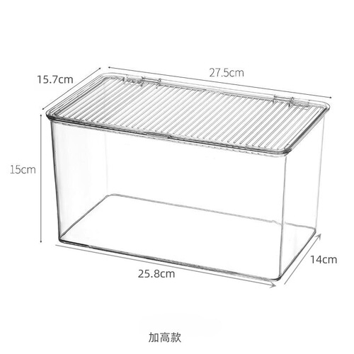 化妆品收纳盒轻奢宿舍桌面护肤品口红带盖防尘置物架亚克力收纳架