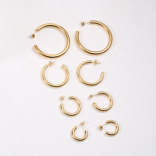 ins aperture European and American fashion hippop trendy brand earrings