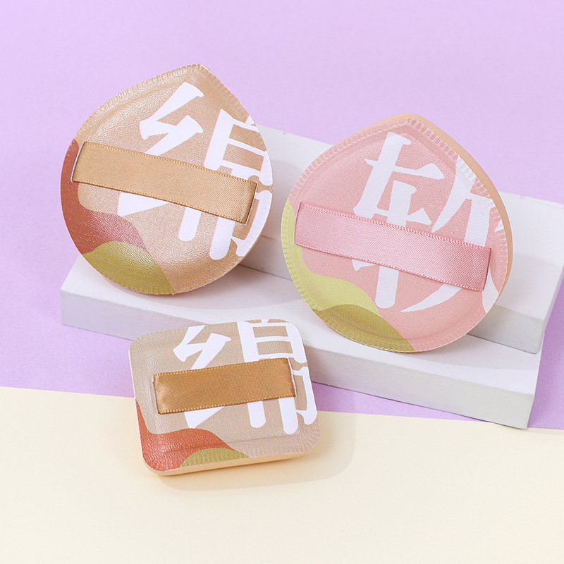 Puff de algodón de azúcar de algodón suave personalizado de fábrica, gran esponja de maquillaje de poliuretano súper suave y grueso, cojín de aire, herramientas de belleza