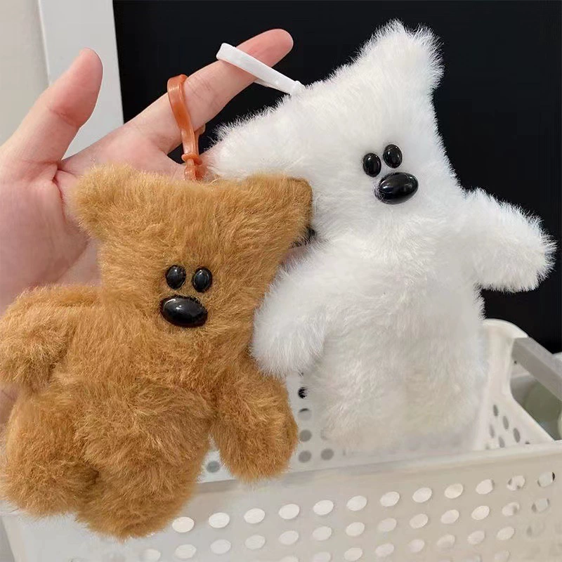 Кукла с кривой головой в солнцезащитных очках скрипит, называется сумка, сумка, плюшевый мишка, брелок, милый боб, мистер Бин