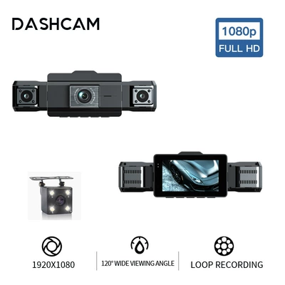 Cross-border 4-channel dash cam with Driving recorder - 9-728-3inch-four-records