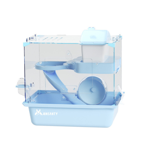 Chongshangtian hamster cage acrylic transparent double-layer supplies set complete villa daily necessities