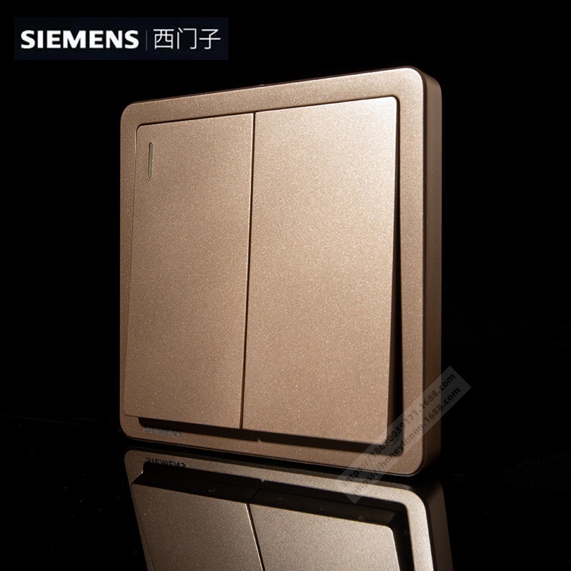 SIEMENS/西门子 致典 日曜金 二位双控开关带荧光 5TA1424-3NC03