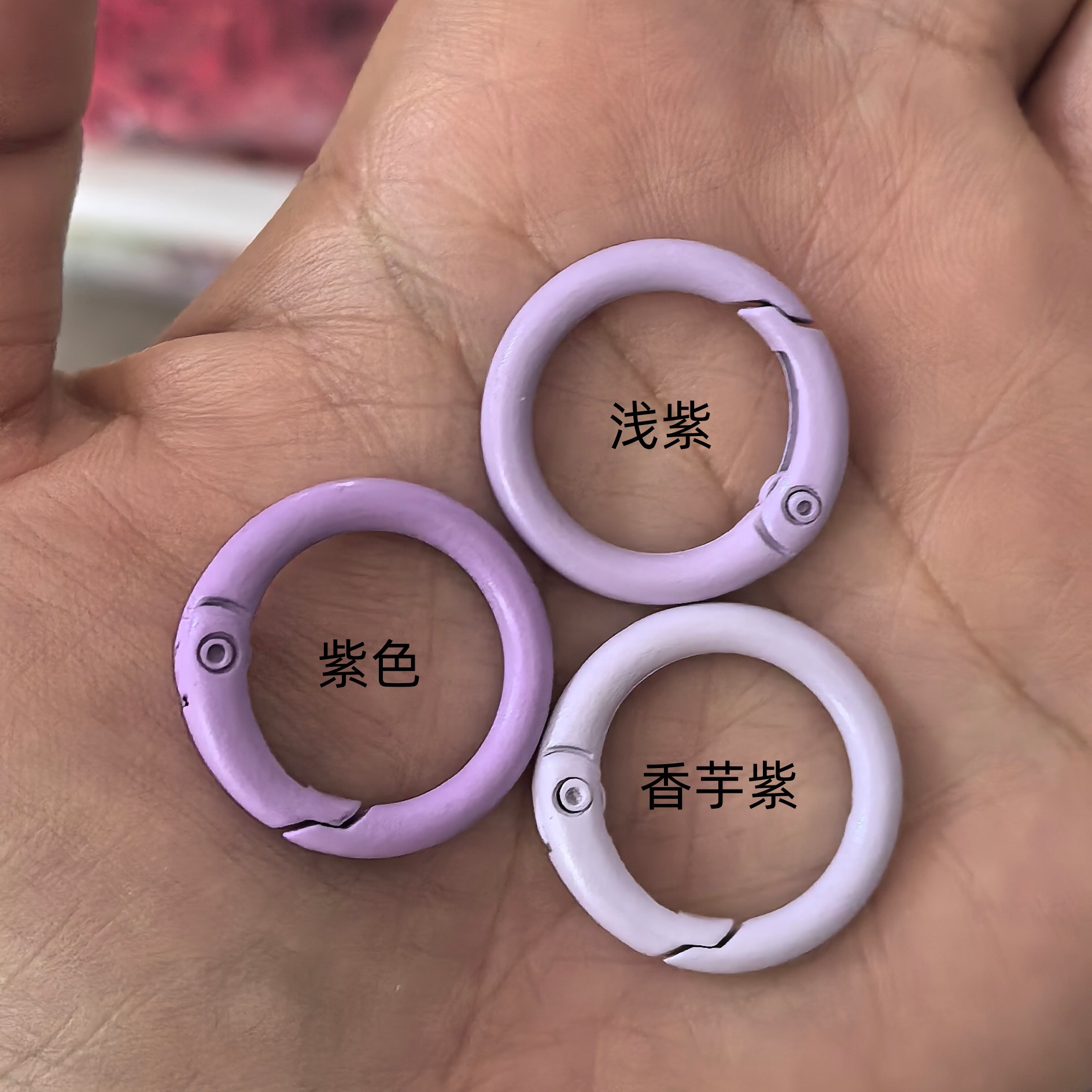 23mm llavero de resorte pintado colorido llavero de perro de montaña hervidor gancho DIY joyería bolso percha percha image 34