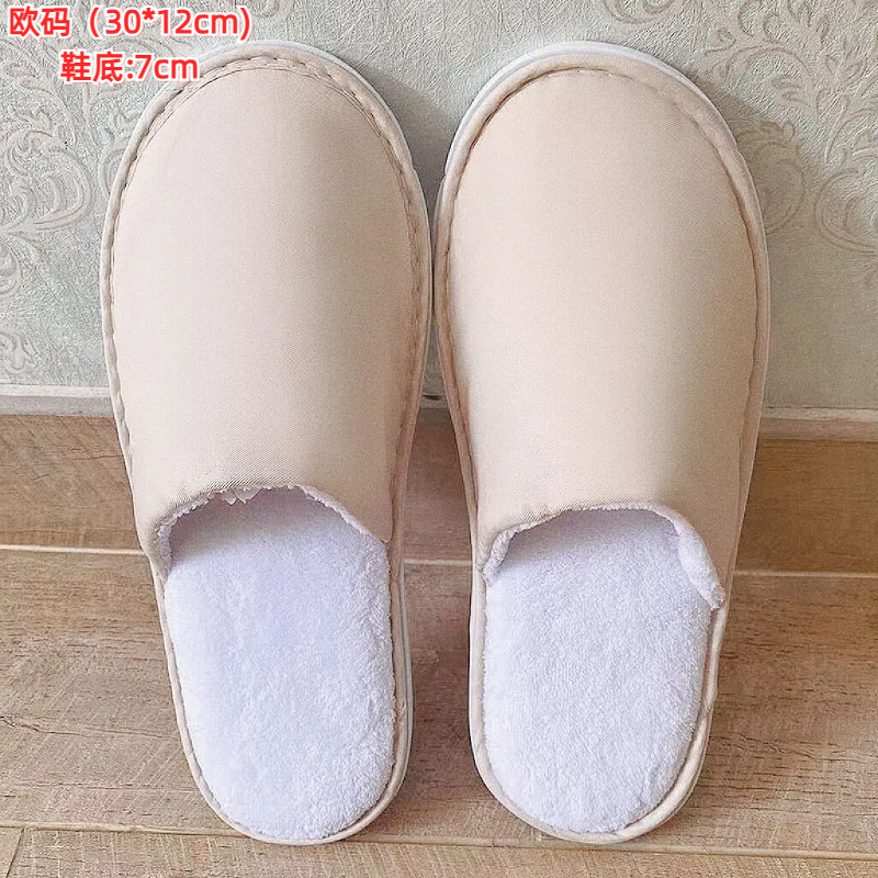 10 pares de pantuflas desechables, pantuflas de hospitalidad, casa de familia, hotel, viaje, hombres y mujeres portátiles, suela gruesa, primavera y verano