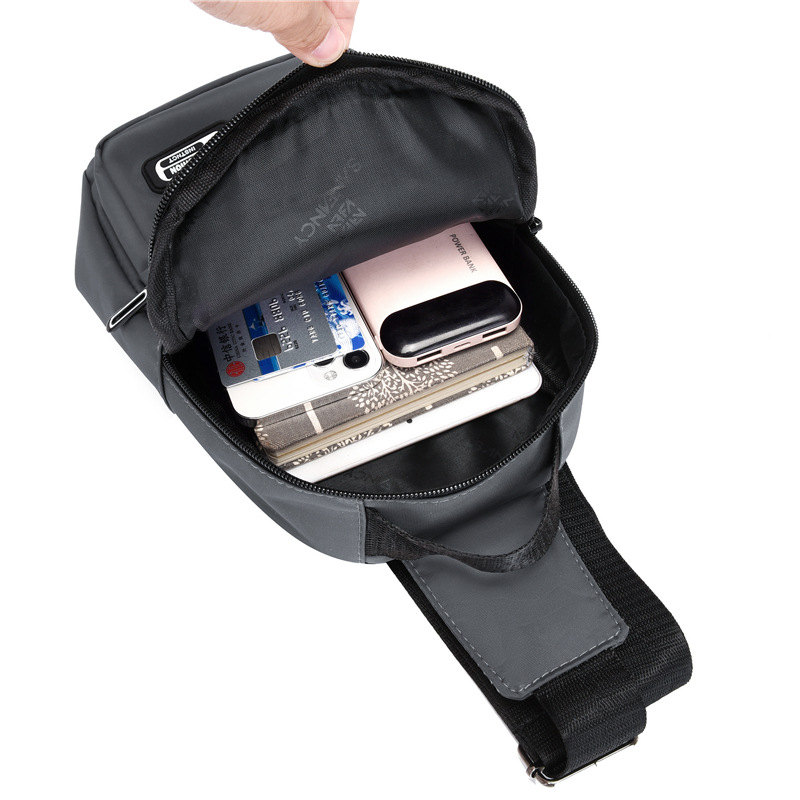 2022 nuevo bolso de hombro de los Hombres estilo coreano bolsa de mensajero de gran capacidad nuevo ocio deportes hombres multiusos bolsa de pecho