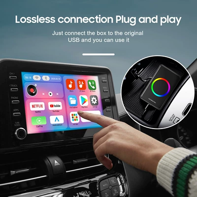 Box with HDMI Output: Simsiz CarPlay və Android Auto