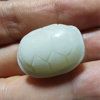 和田玉古玩老型珠手工diy串珠配饰龟壳22x16mm原创文玩项链手链