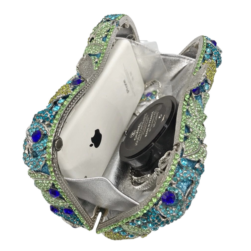 Clutch bag transfronterizo nuevo diamante flor bolso de cena de moda vestido de fiesta de diamantes bolso de mujer
