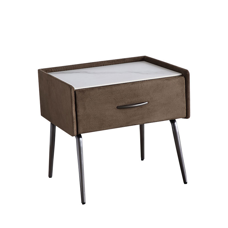 Moderno minimalista mesita de noche pequeño gabinete de almacenamiento dormitorio en casa Italiano minimalista simple gabinete