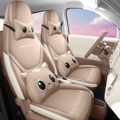 Direct sales from the manufacturer: Custom-fit full-cover perforated leather car seat covers for the fifth-generation Hongguang MINIEV four-door version