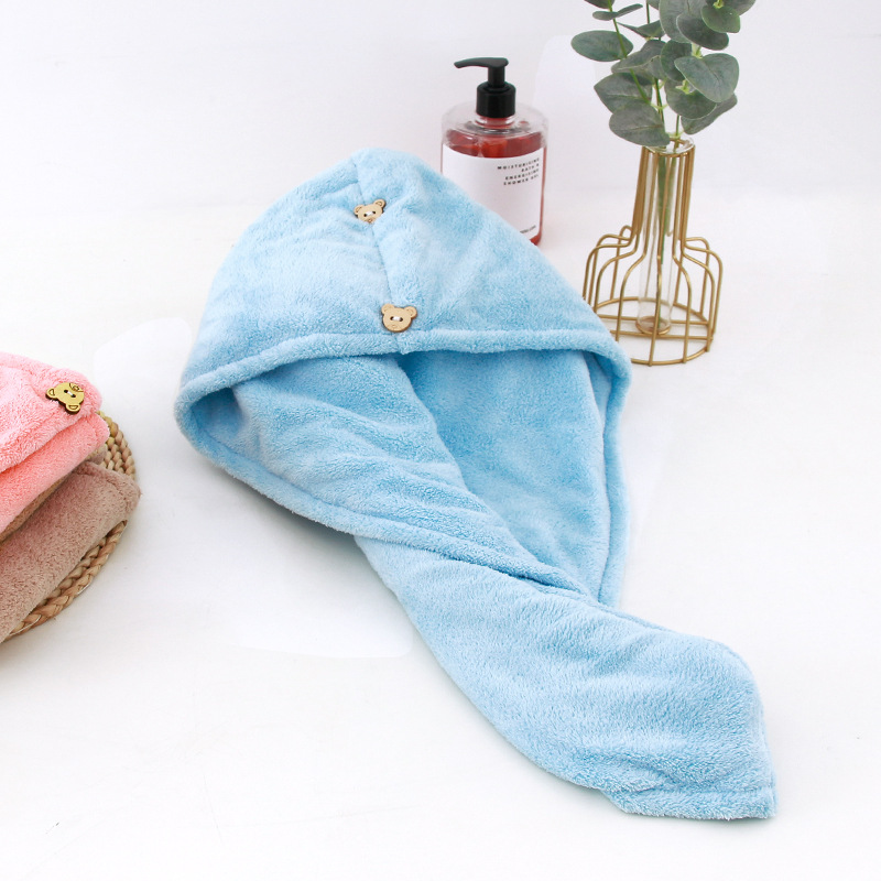 Princesa gorro de secado de cabello súper absorbente bolso de mujer pañuelo de cabeza Pelo Largo gorro de ducha champú de secado rápido Toalla de secado de cabello engrosada Toalla de pelo