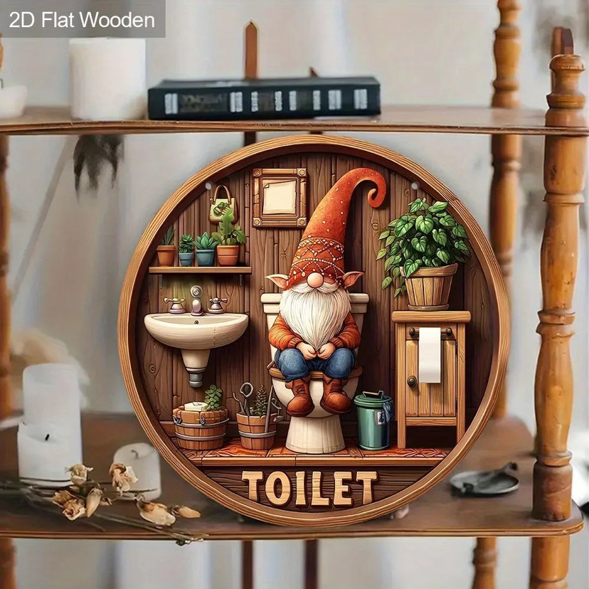 Colgante en el lugar retro nostálgico logotipo redondo de madera lista de pared decoración de animales serie bienvenida puerta de pared