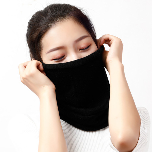 Autumn and winter cashmere neck sleeves for men and women cervical vertebra false collar thickened warm wool knitted neck protector scarf neck scarf pullover