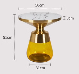 Yellow, white, glass, small