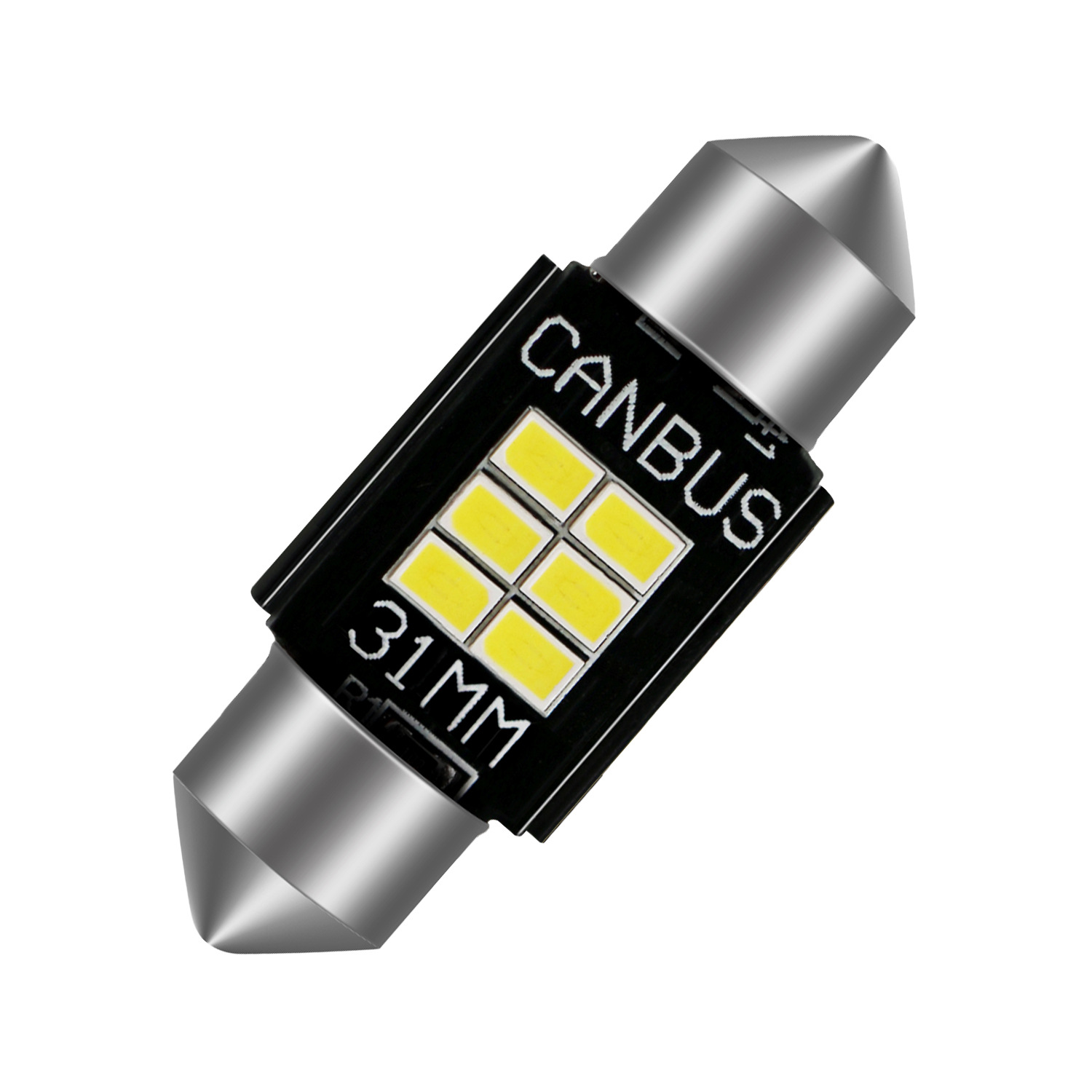 Transfronterizos LED automóvil luz de doble punta 6SMD - 3020 luz de instrumento negro decodificado luz de lectura de placa de matrícula resaltada