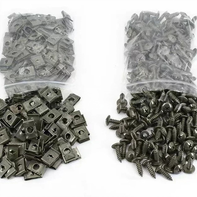 M4 M5オートバイ自動車電動ペダルプラスチックカバー金属固定器タッピングスクリューu型クリップベース|undefined